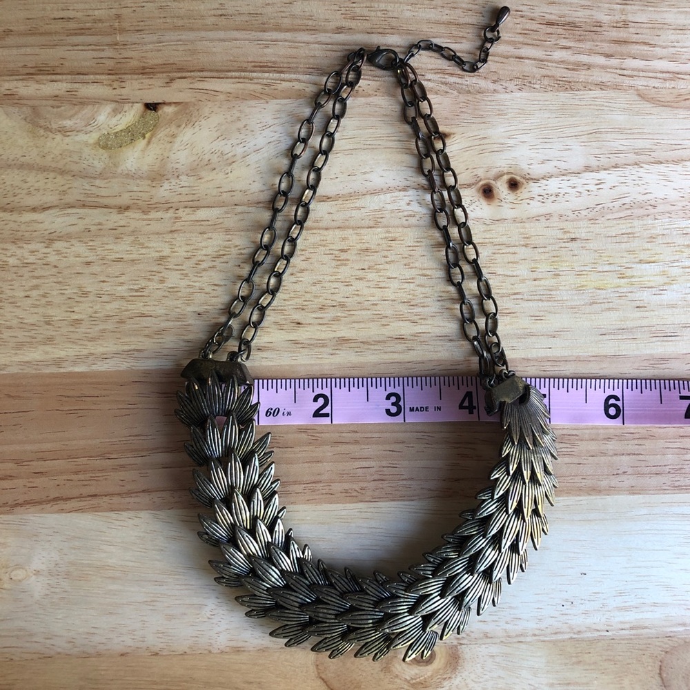 Modcloth Leaf Statement Necklace - image 3